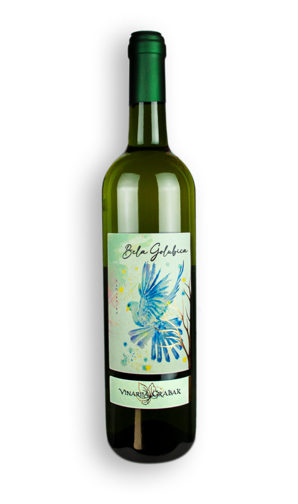 Bela Golubica Tamjanika Rizling Sauvignon Blanc vino Grabak